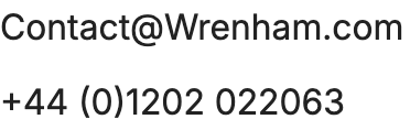 Email address and phone number for Wrenham